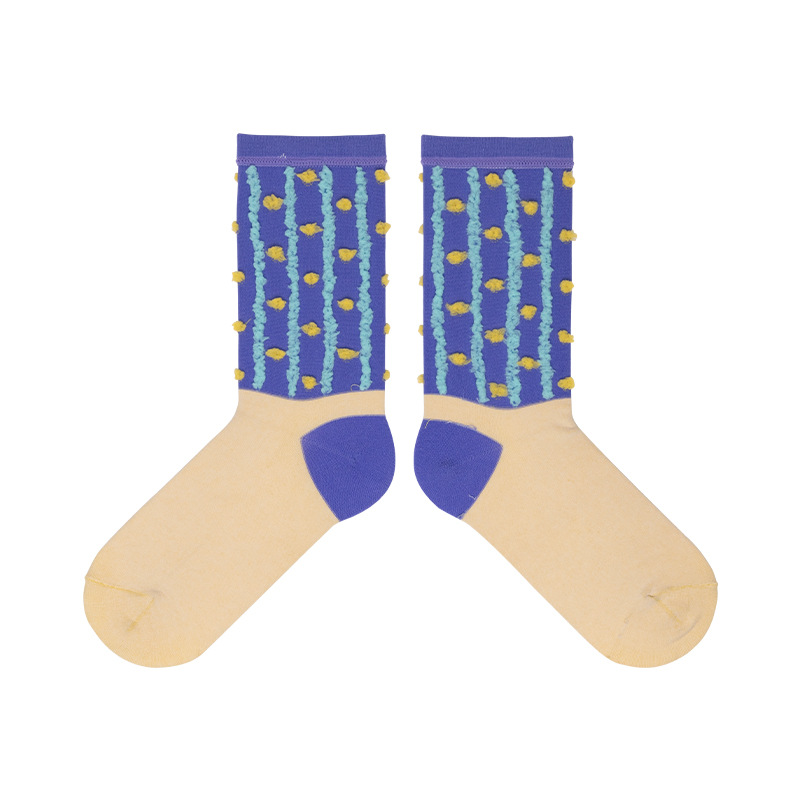 DAMAHOOV Socks Female Socks Spring Summer 2020 Multi-material Socks Crew Socks